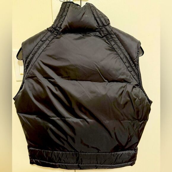 JSX Jet Set Extreme Woman’s Black Down Puffer Moto Black Vest. Size Small (2). - Picture 2 of 9